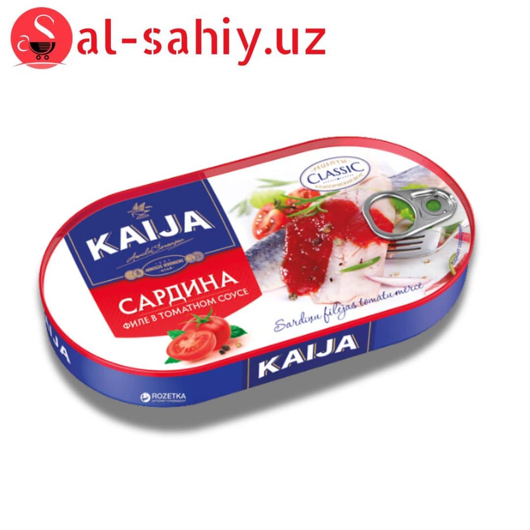 Kaija Сардина филе в томатном соусе 1