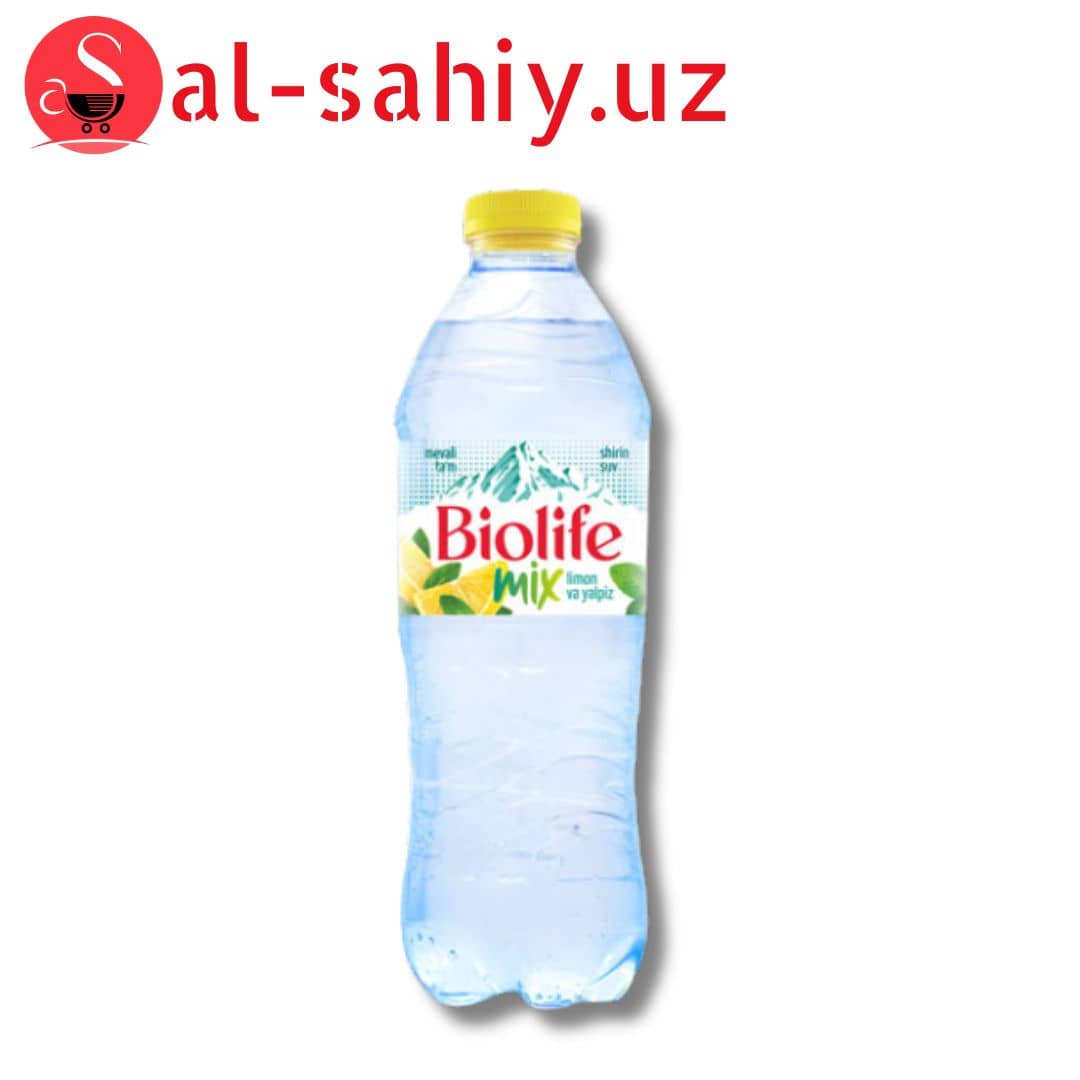 Вода Biolife 0.5 л Лимон 1