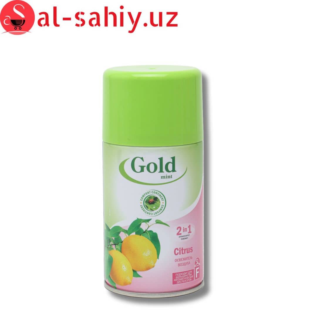 Освежитель воздуза Gold Mint  230мл 1