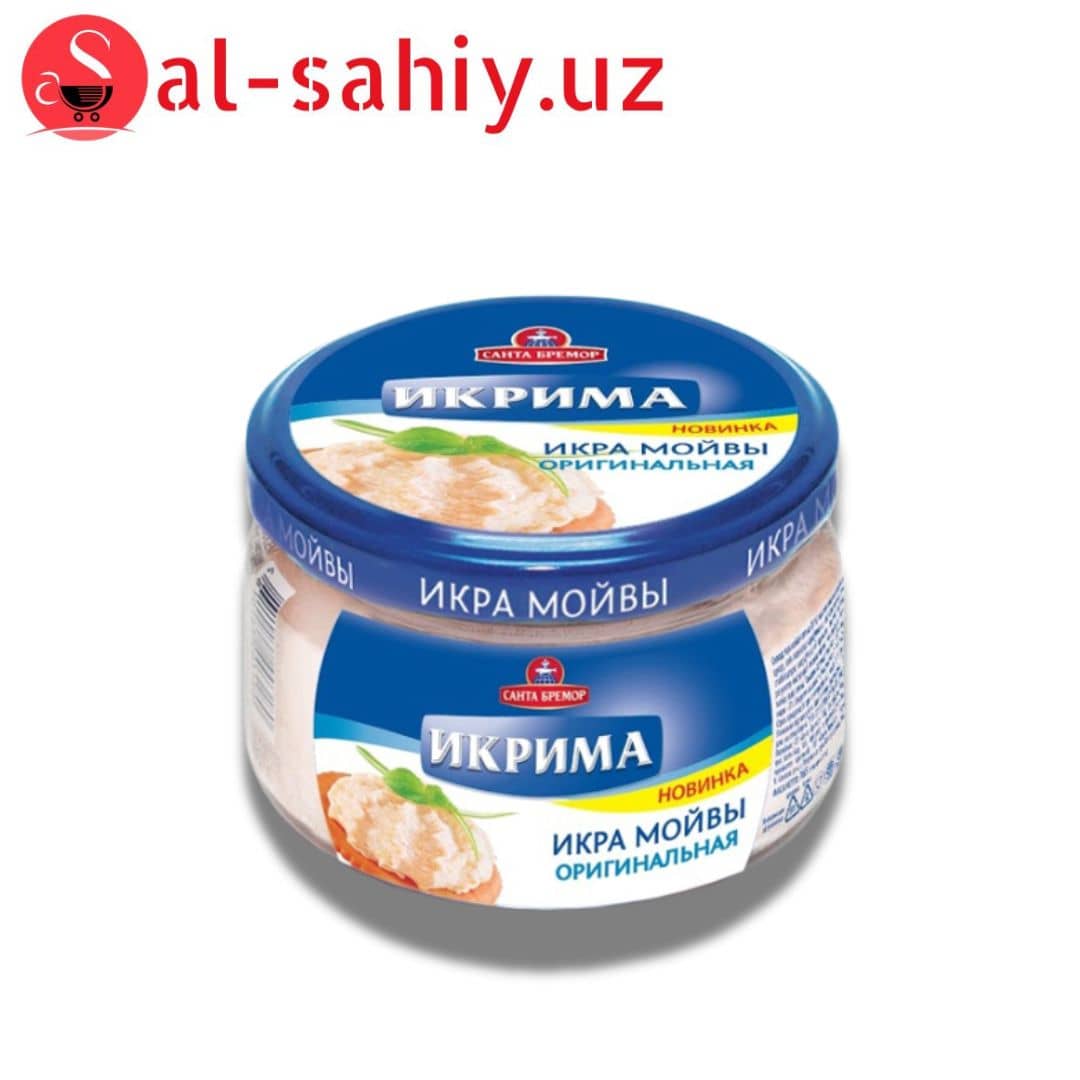 Икра деликатесная мойвы "Икрима" оригинальная 1/165 ст бан. (в блоке по 6 шт) 1