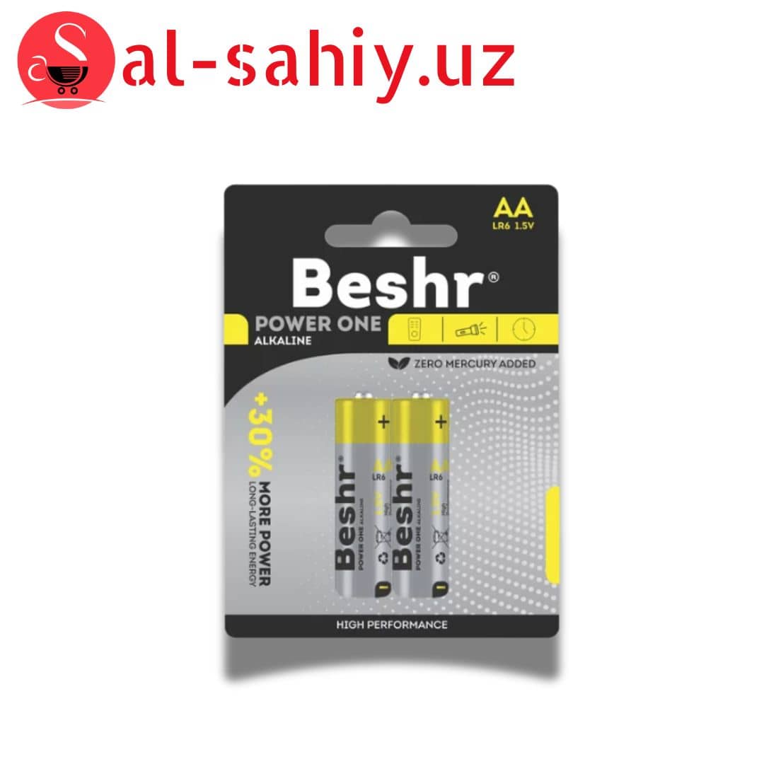 Батарейка Beshr D LR20 1.5V 2pcs (жёлтый) 1