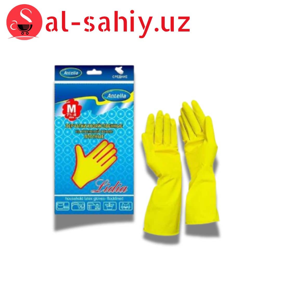 Перчатки резиновые хозяйственные Dr. Clean Размер M 1