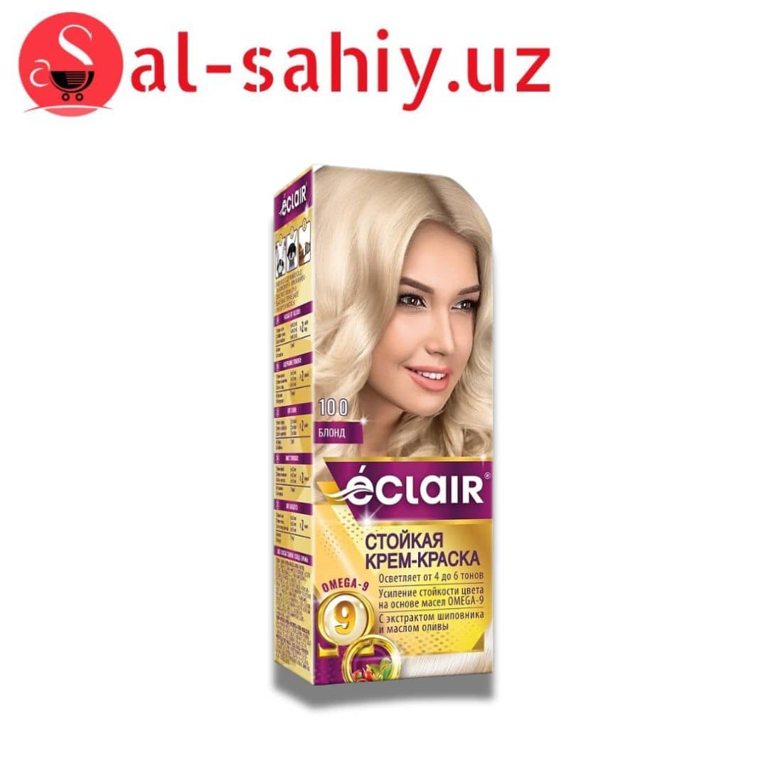 Краска дл волос Eclair "3D"  с маслом"OMEGA" 43 Золотыстий кофе 1