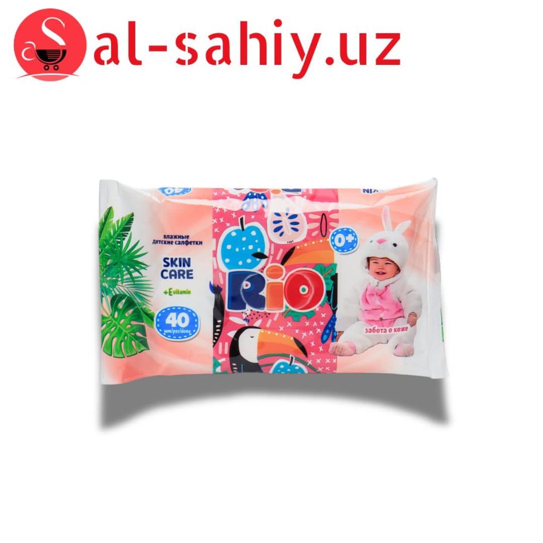 Влажные салфетки цветы Rio  Spring 40шт 1