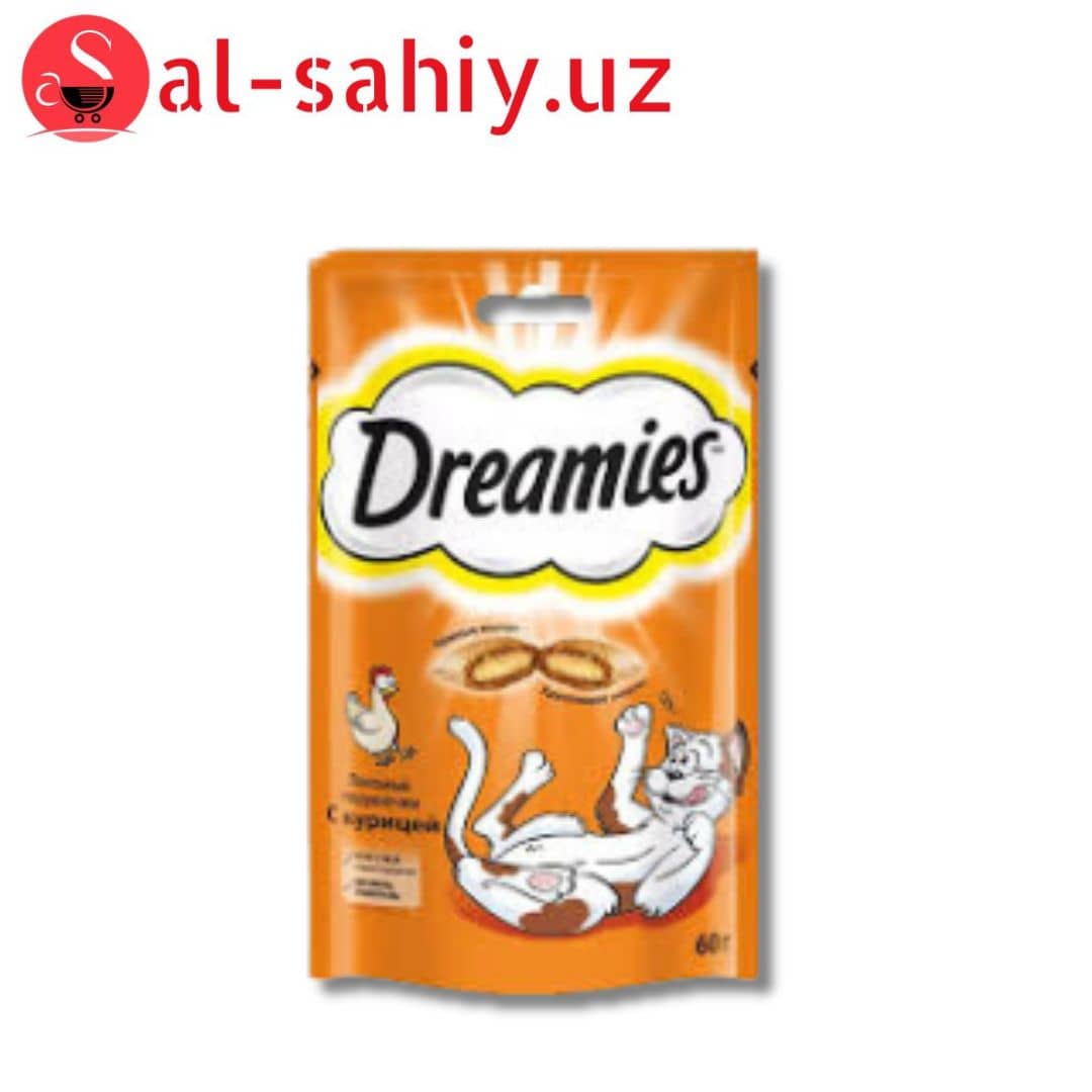 Сухой корм для взрослых кошек Dreamies 60гр с курица 1