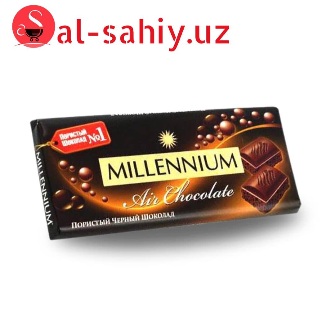 Шоколад "MILLENNIUM" пористый черный 90гр 1