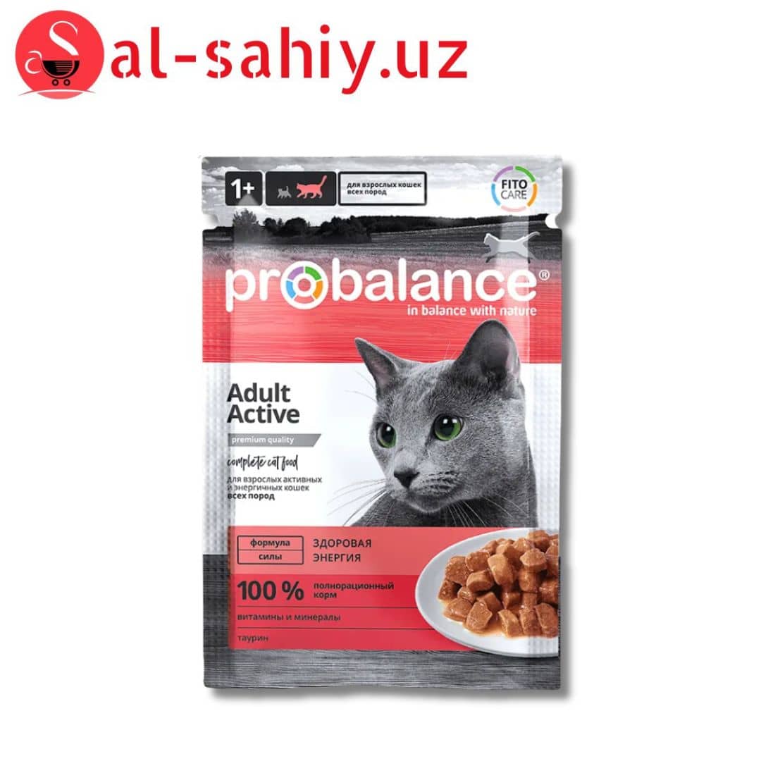 ПроБаланс Active для активных кошек, пауч 85г 1