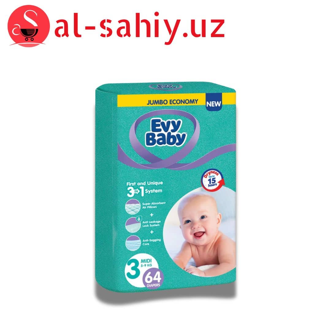 Памперс Evy baby №3 (64шт) 1