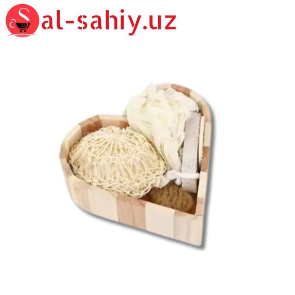 Набор мочалок BATH деревянный (большой) 1