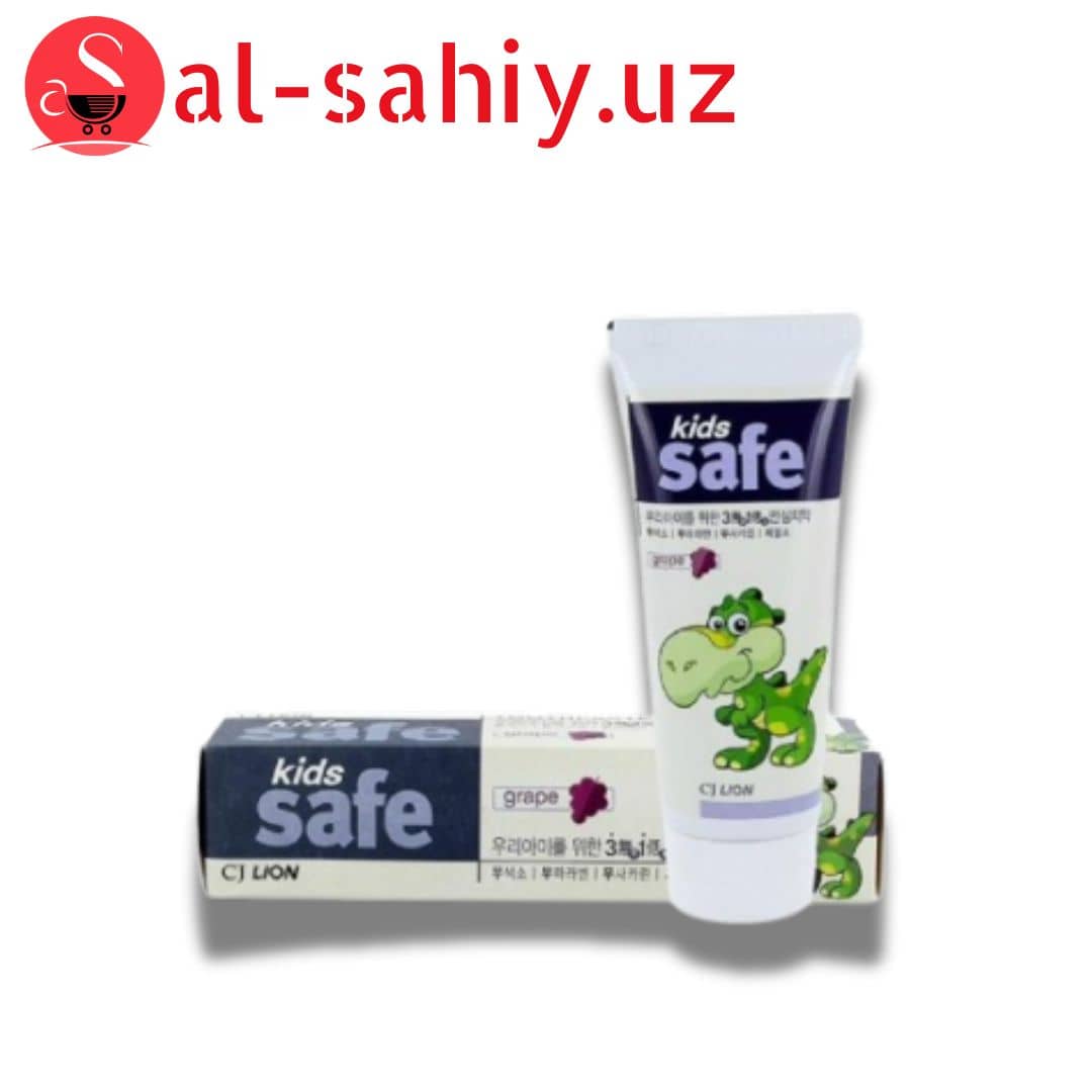 Зубная паста детский виноград 90g Lion Kids Safe 1