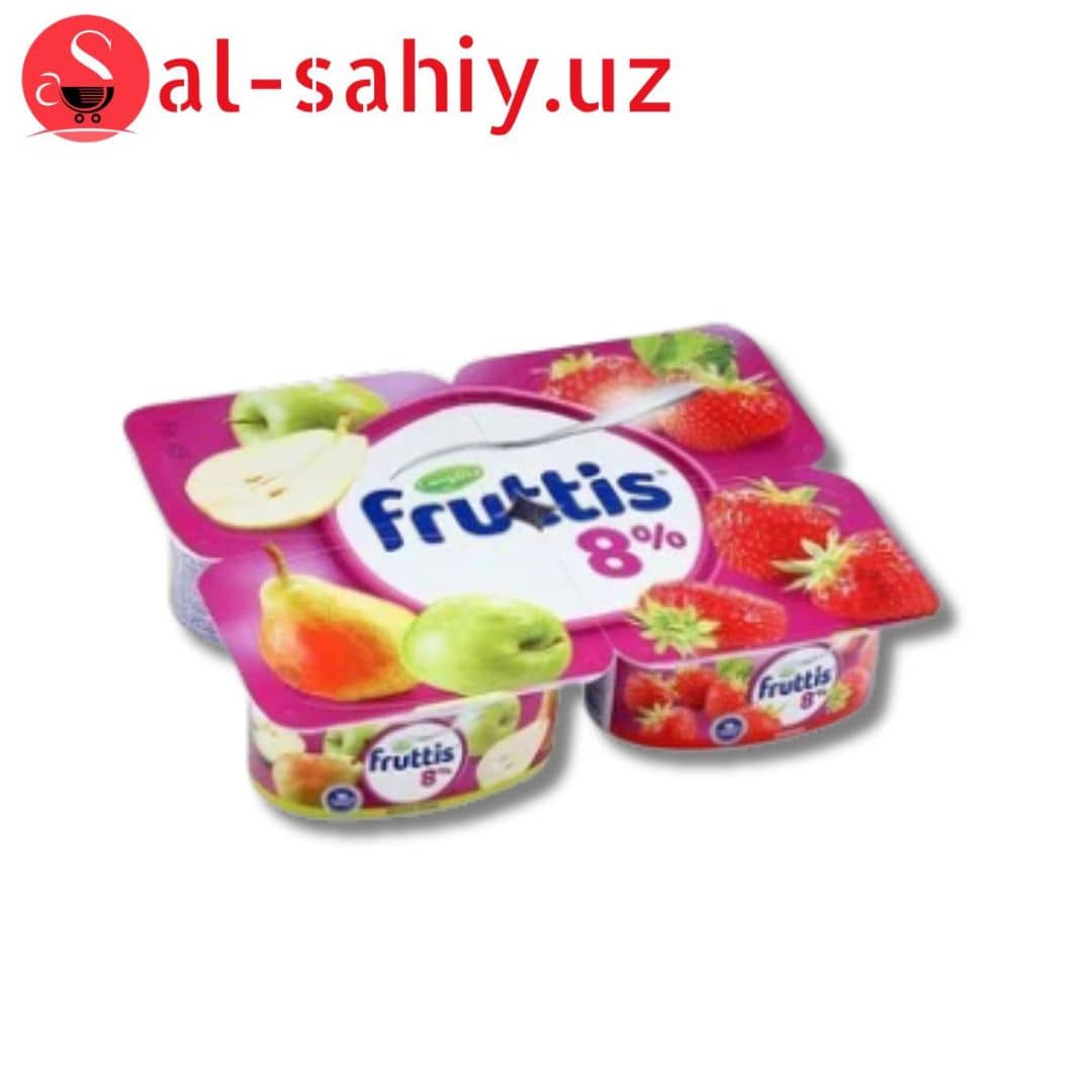 Йогурт "Fruttis 8%" с яблоком и грушей115гр 1