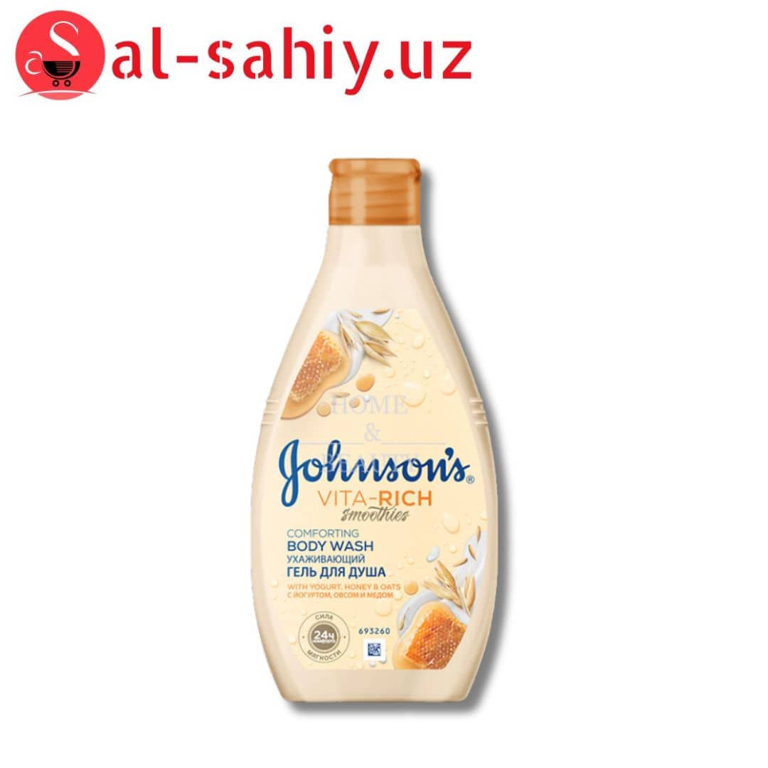 Johnson's Vita-Rich Смузи Ухаживающий Гель для душа с йогуртом овсом и медом 250мл 1