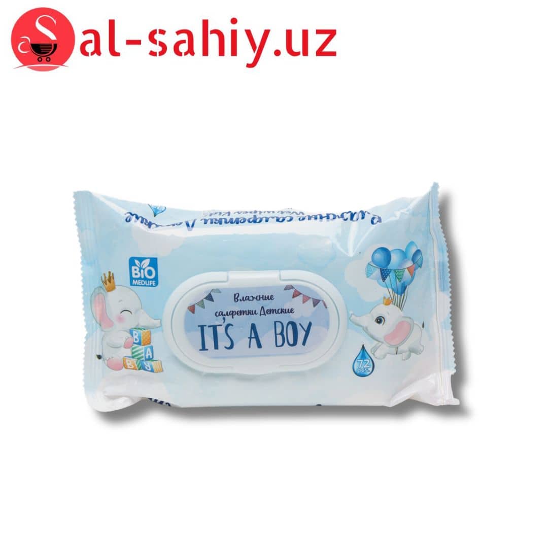 Влажные салфетки Its A boy  72шт 1