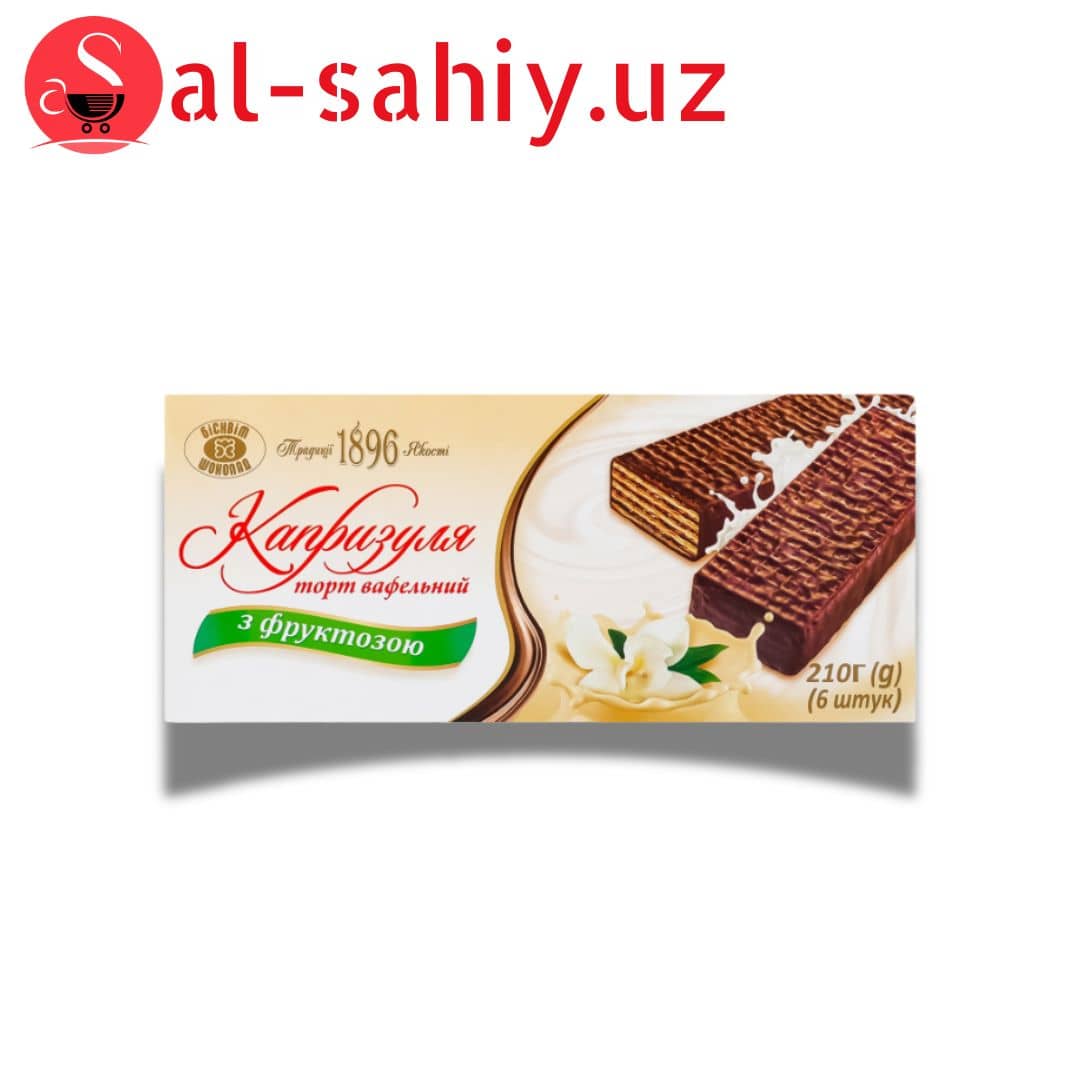 Торт вафельный с фруктозой Капризуля 210г 1