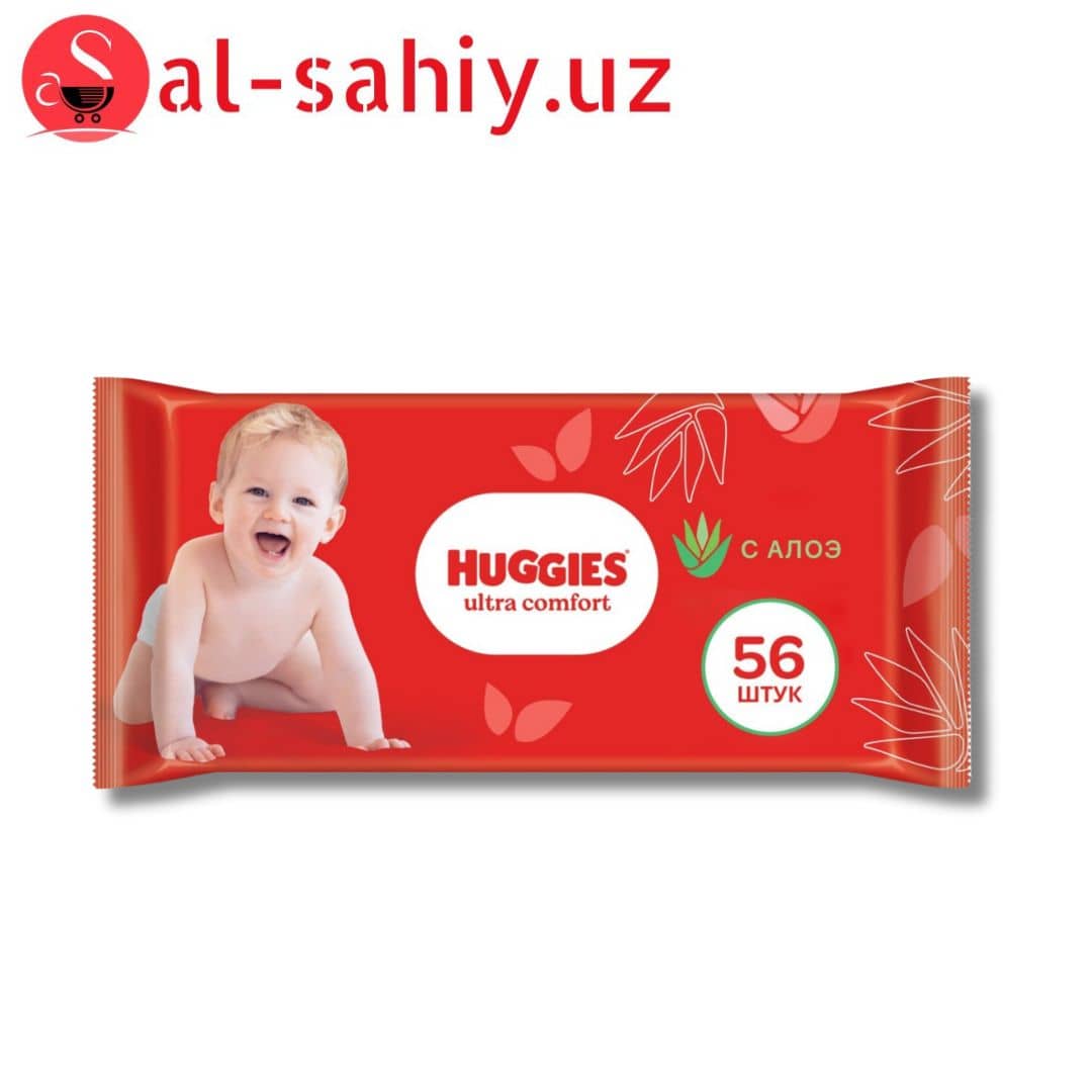 HUGGIES Салфетки влажные Ultra comfort  56 шт 1