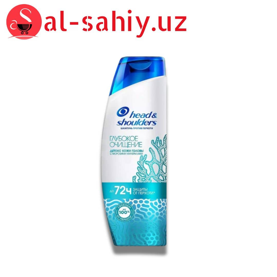 Шампунь "Head&Shoulders" глубокое очищение детокс кожи головы 300 мл 1