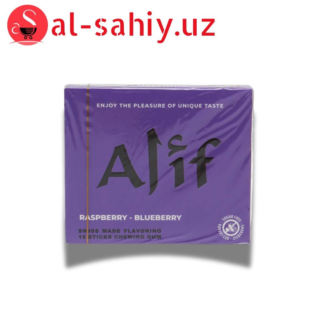Жевателная резинка ALIF  "Малина Черника" 1