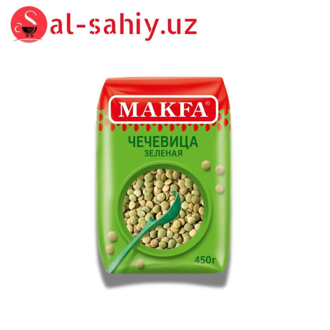 "MAKFA" крупа чечевица зеленая 450 гр 1