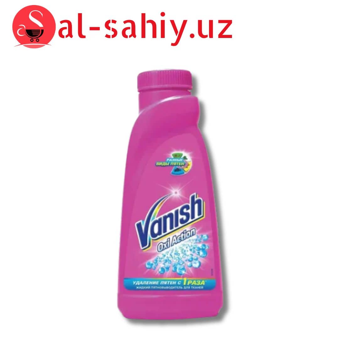 Vanish Oxi  Action Жидкий пятновыводитель и  отбеливатель бел,тканей  500мл 1