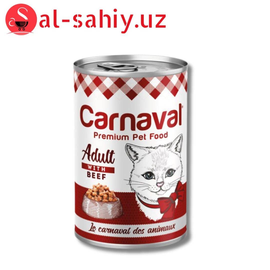 Carnaval Premium Cat Biftekli Yetişkin Kedi Konservesi 400 G 1