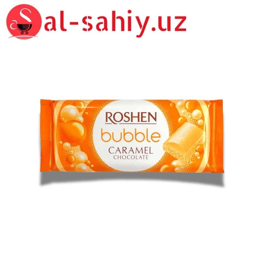 Шоколад "ROSHEN" пористый белый карамельный 80гр 1