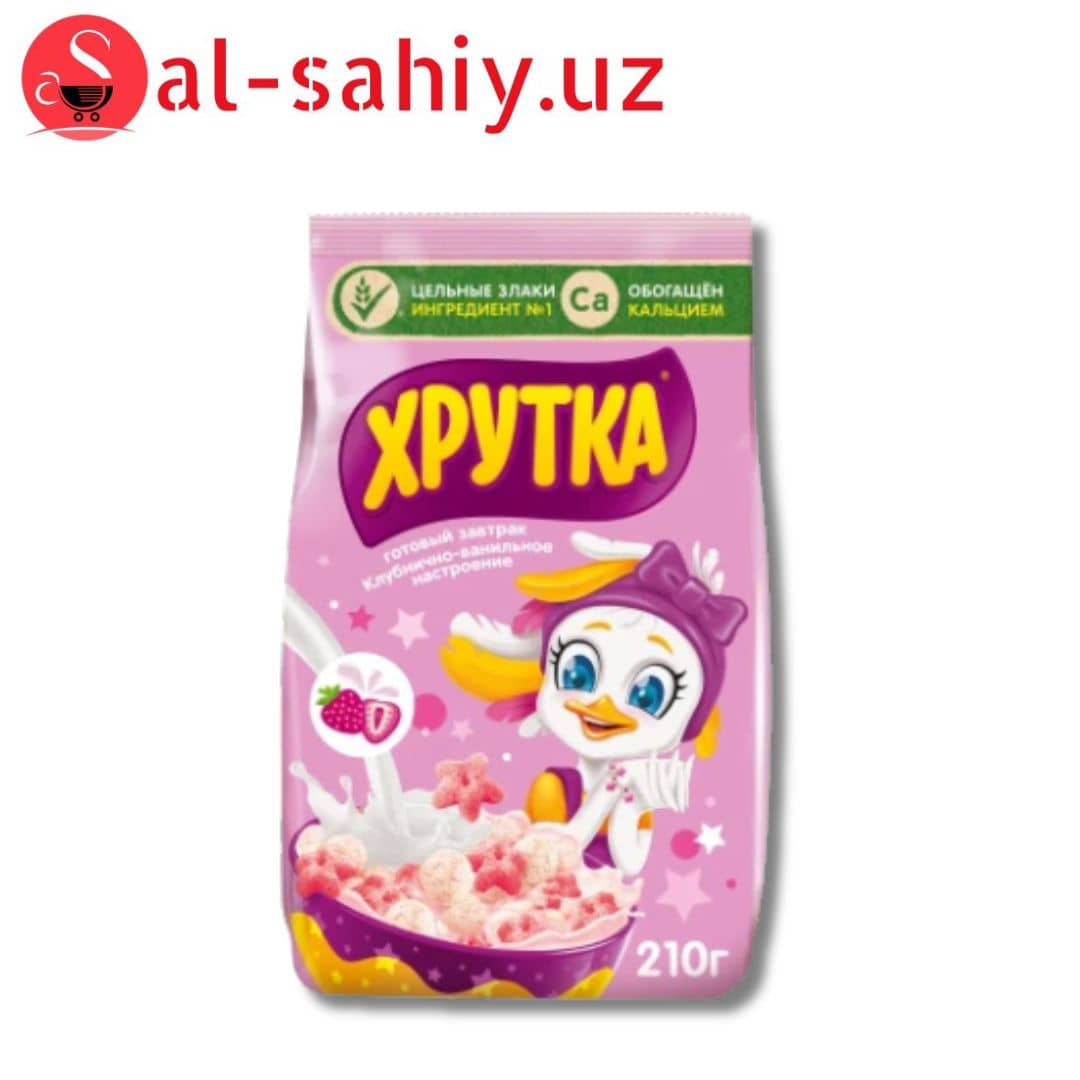 Готовый завтрак Хруткa клубника-ваниьное 1