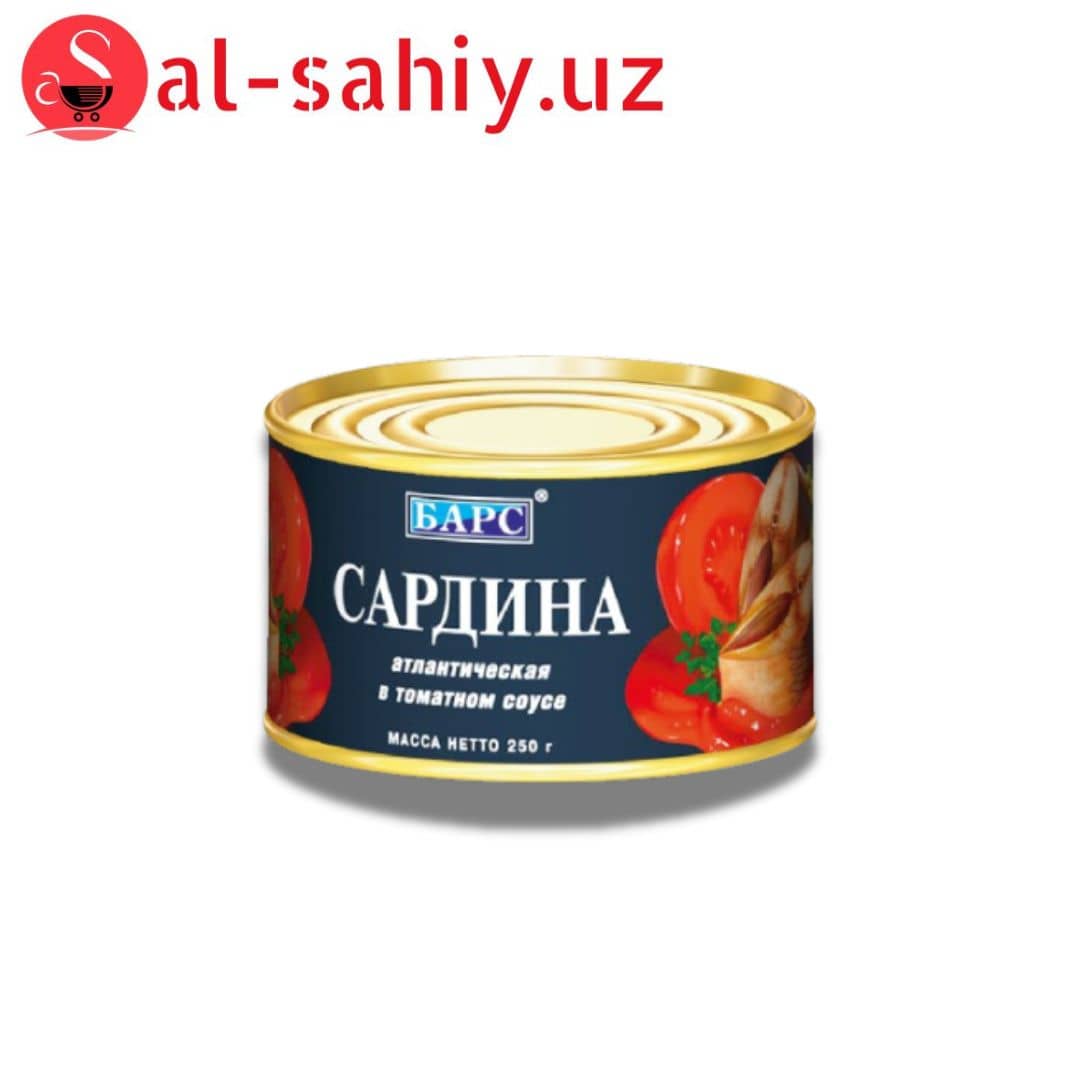 Консервы <Барс> сардина в  томате250гр 1