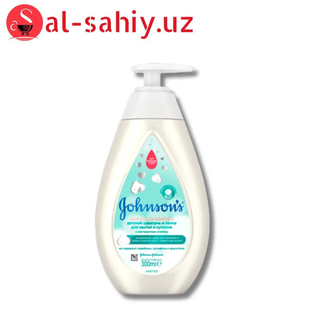 Johnson's Baby Шампунь и пенка для мытья и купания "Нежность хлопка" 500мл 1
