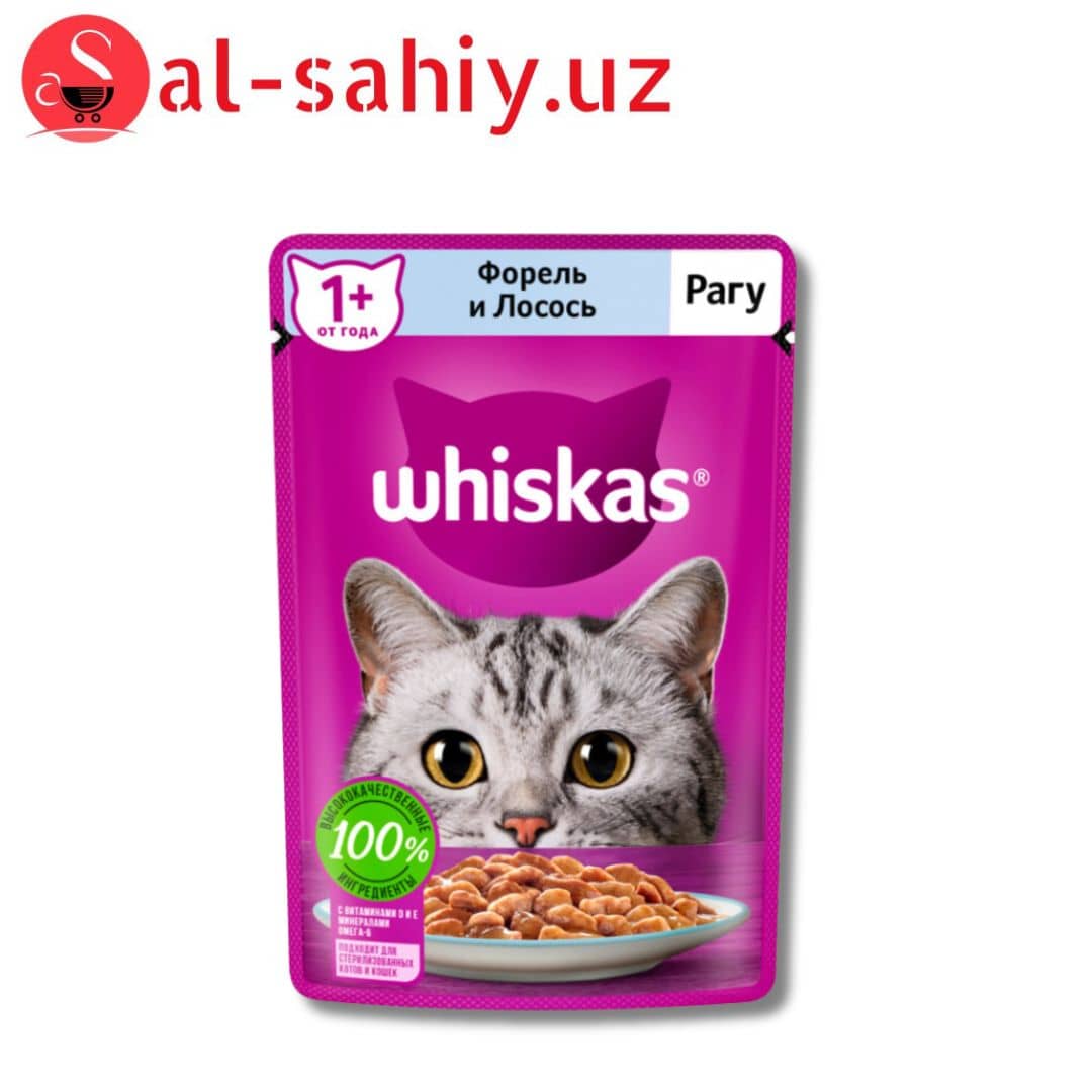 Whiskas Форель и лосось 85гр 1