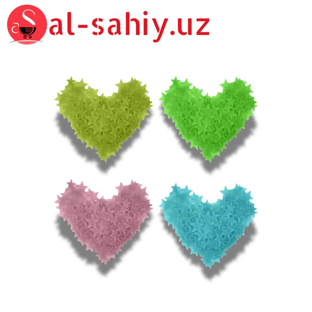 Фосфорные сердца  FLUORESCENT 1