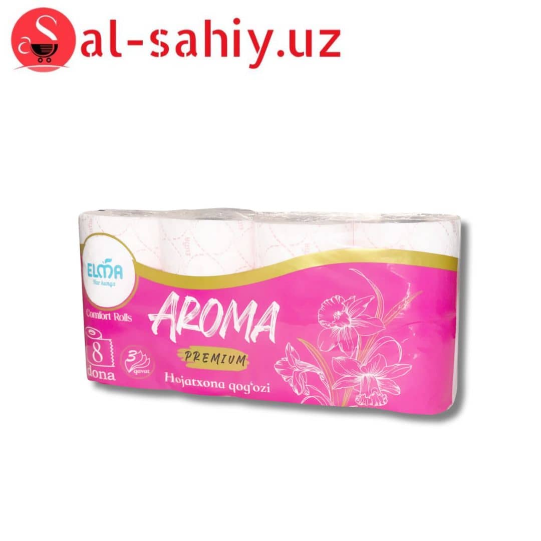 Туалетная бумага SG Lux 8-П Aroma 3x слойная 1