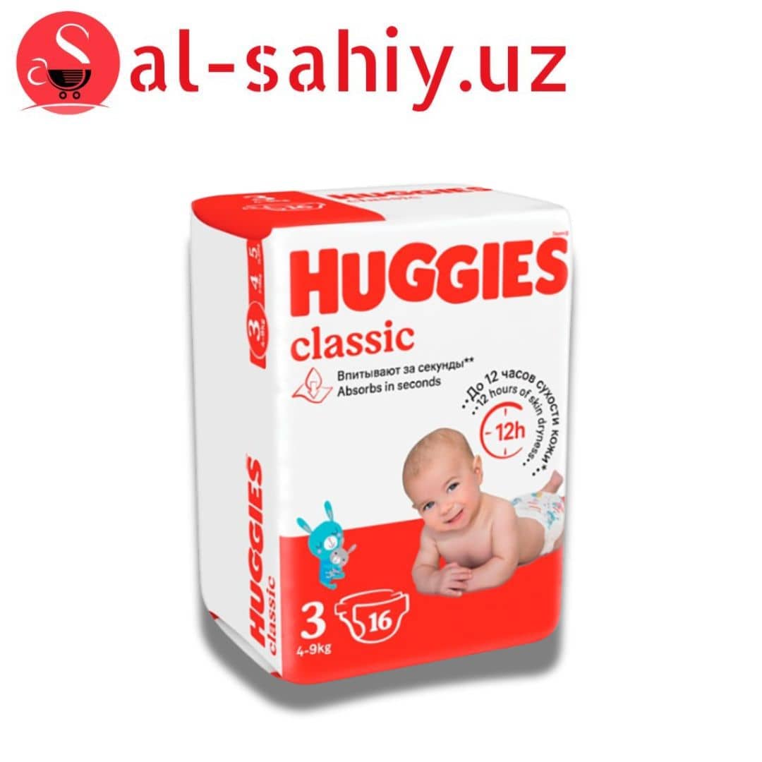 Памперс Huggies Classic 3 (16шт) 1