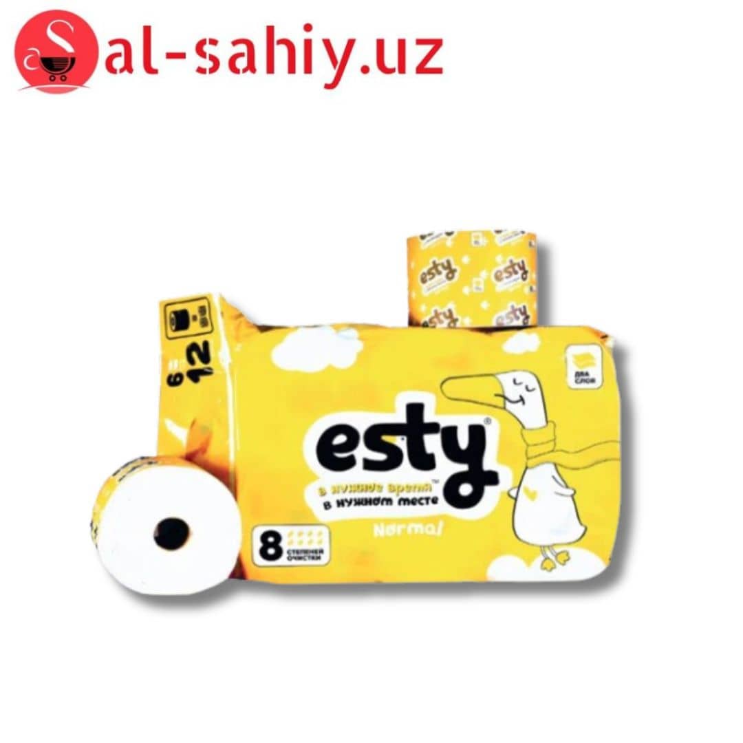 Туалетная бумага ESTY 6шт 1
