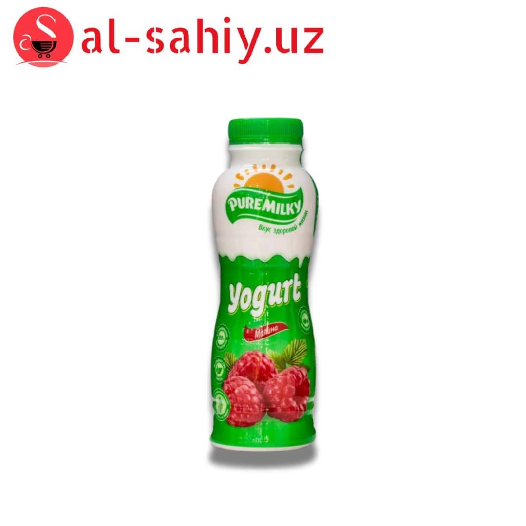 Йогурт 2,5% 290 гр  малина   Pure milky 1