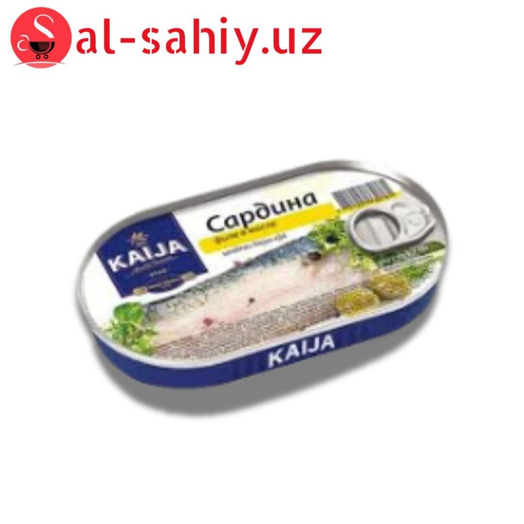 Kaija сардина филе в масле 170гр 1