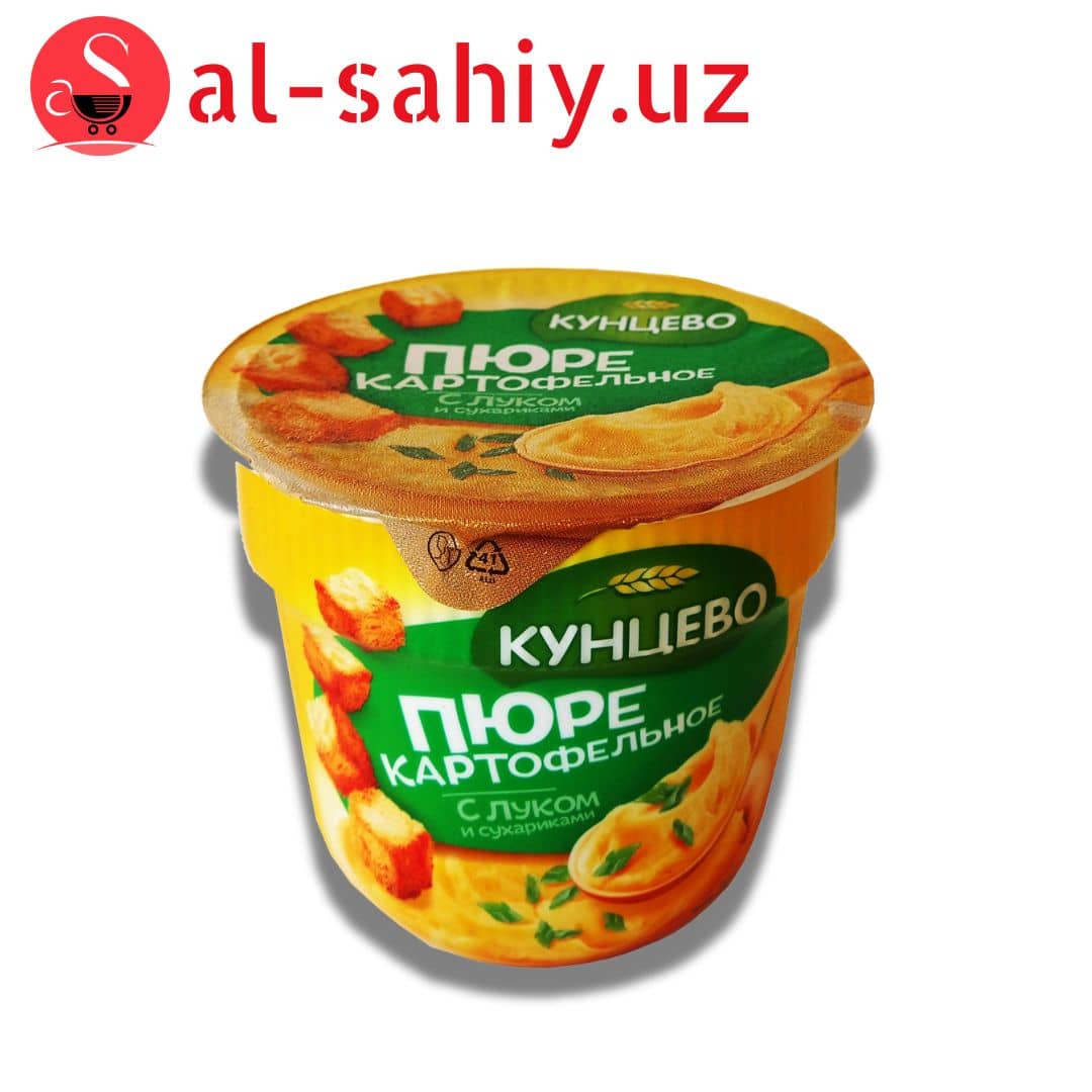 КАРТОФЕЛЬНОЕ ПЮРЕ "КУНЦЕВО" С ЛУКОМ И СУХАРИКАМИ 40ГР 1