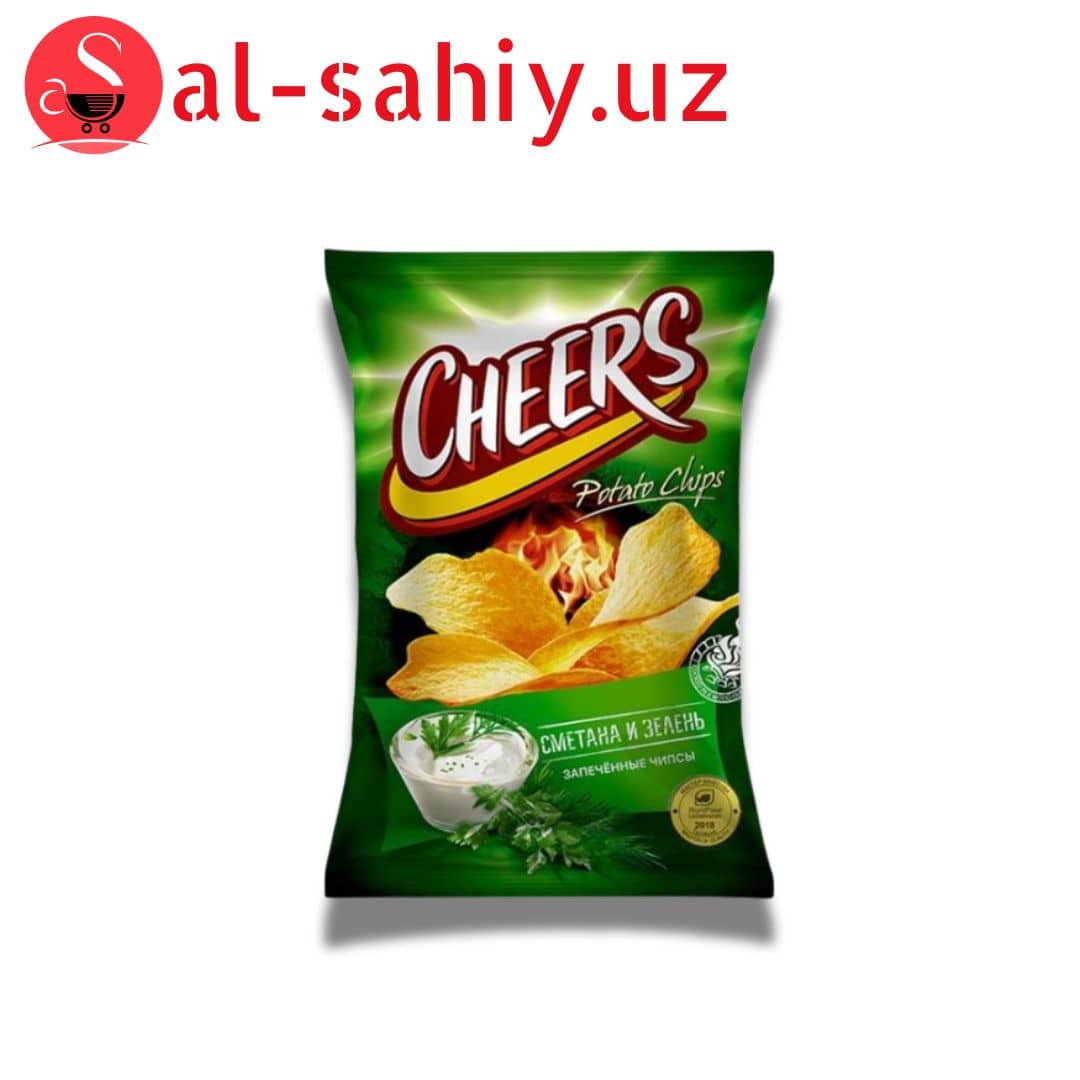 Новый  Чипсы Чеерс со вкусом  зелёный лук   27гр 1