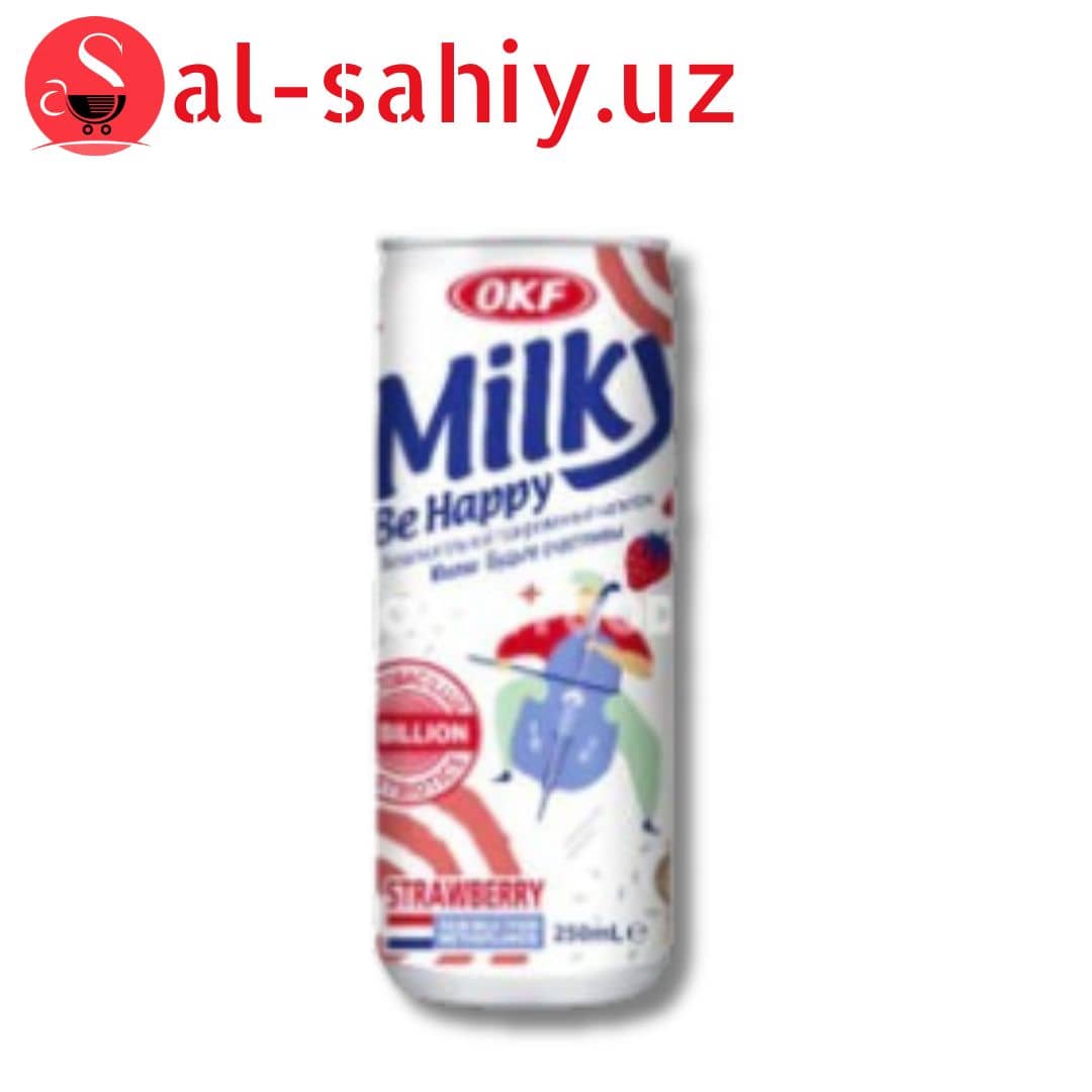 OKF Milky Strawberry Drink 250ml 1