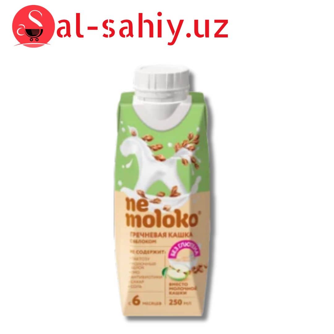 Каша Nemoloko гречневая безмолочная с яблоком обогащенная витаминами и минеральными веществами 250 м 1