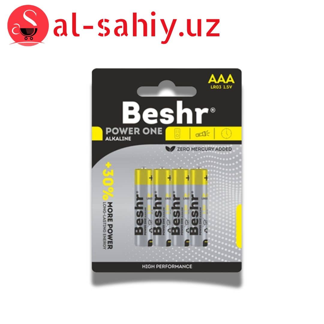 Батарейка Beshr AA LR03 1.5V (желтый) 1