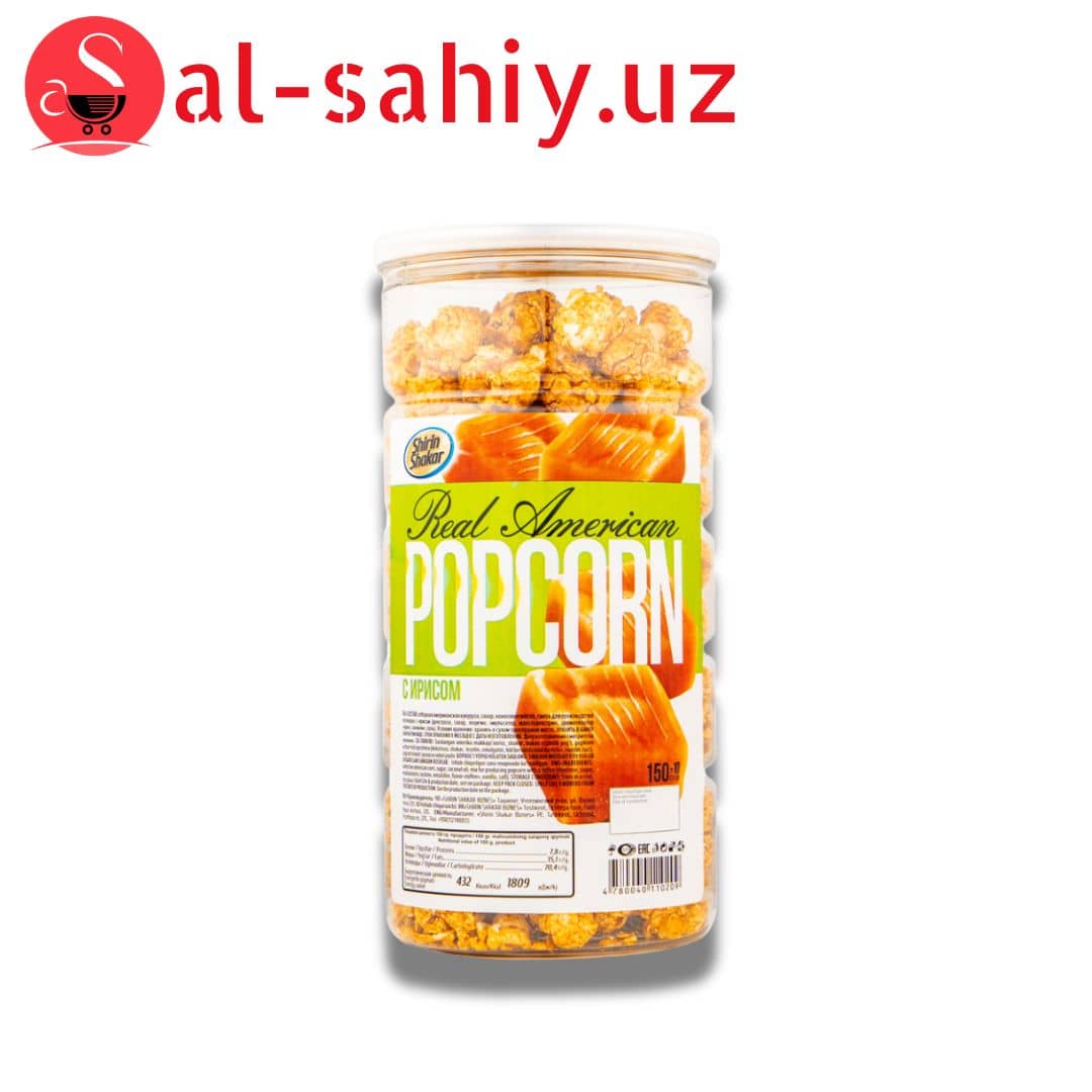 "REAL AMERICAN" попкорн со вкусом с карамелью 150гр 1