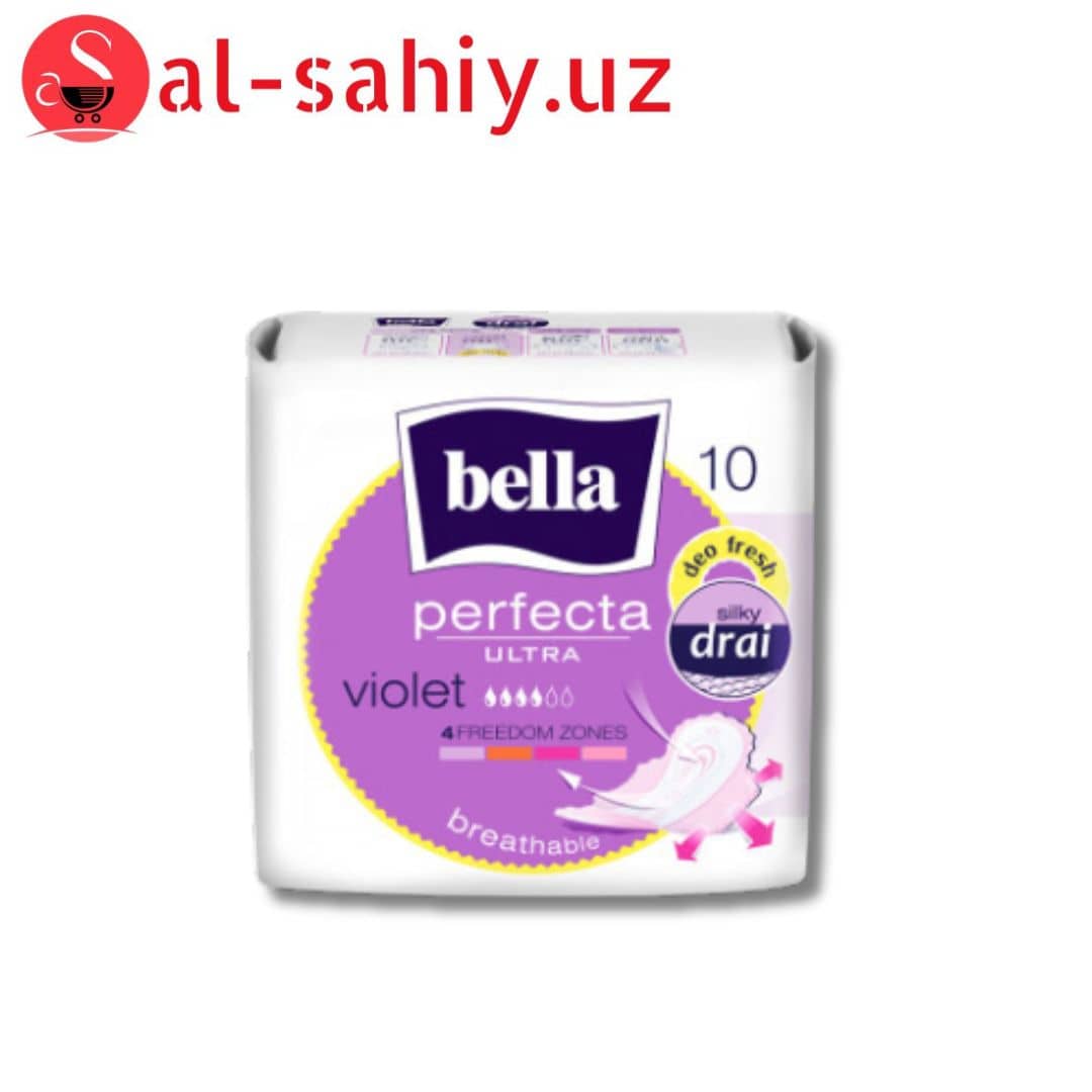 Прокладки ж/впит многосл. фикс клеев слоем Bella Perfecta Ultra VIOLET DEO FRESH 10шт 1