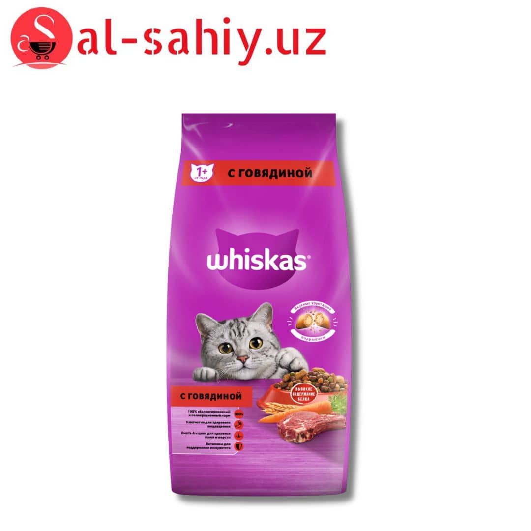 Whiskas Вкусные Подушечки с Нежным Паштетом Говядина 1