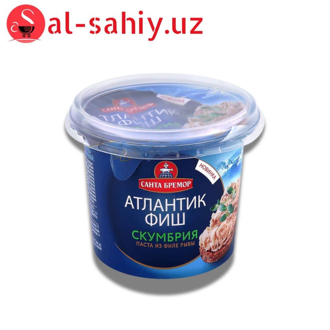 Паста из филе тресковых рыб Санта Бремор Атлантик Фиш скумбрия атлантическая 140 г 1