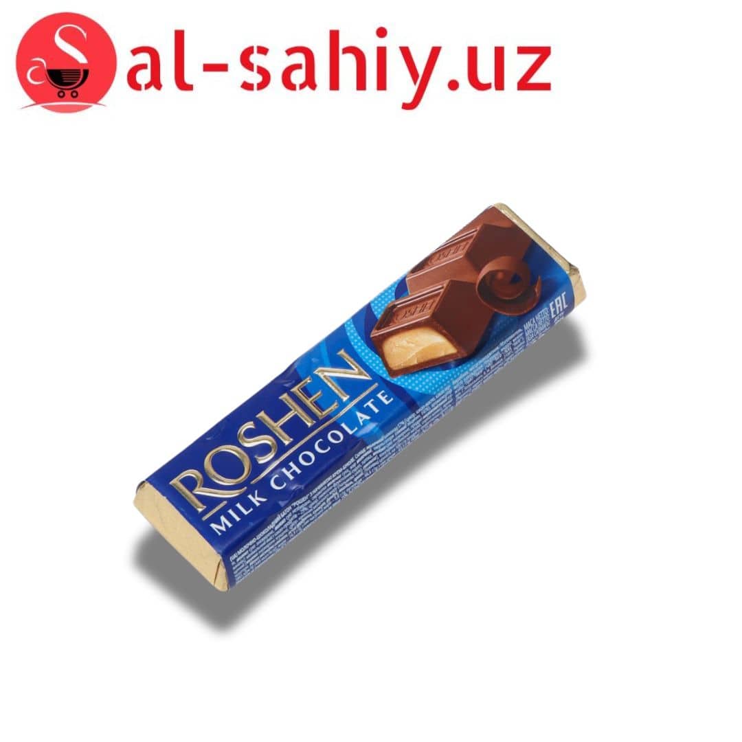 Шоколадный батончик "ROSHEN" мол-шок с  начинкой 43гр 1