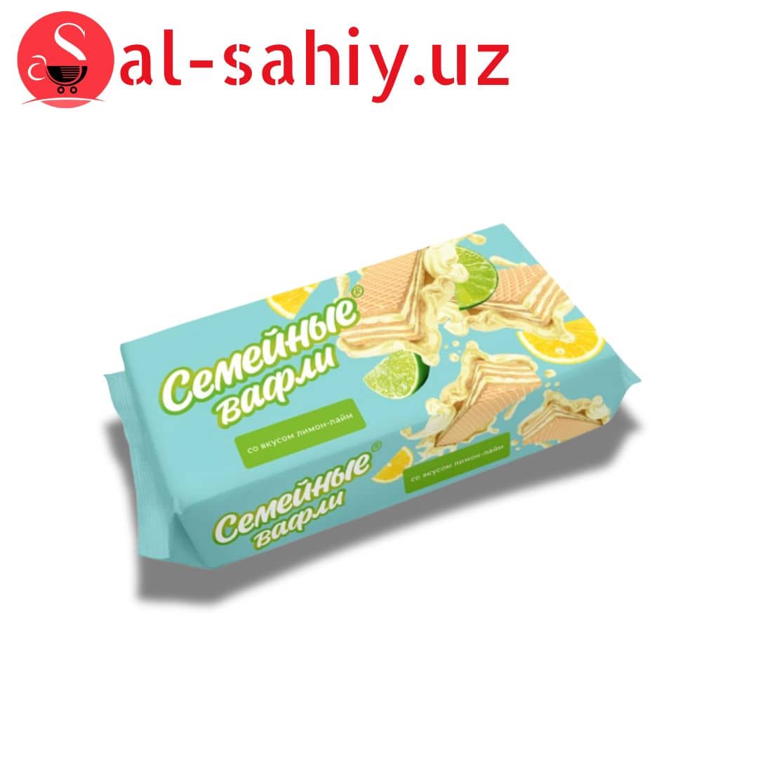 Семейные вафли со вкусам лайм  240 гр 1