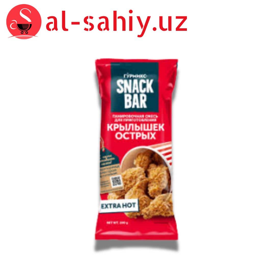 Панировочная "Snack Bar" смесь для приготовления крылышек острых 240гр 1
