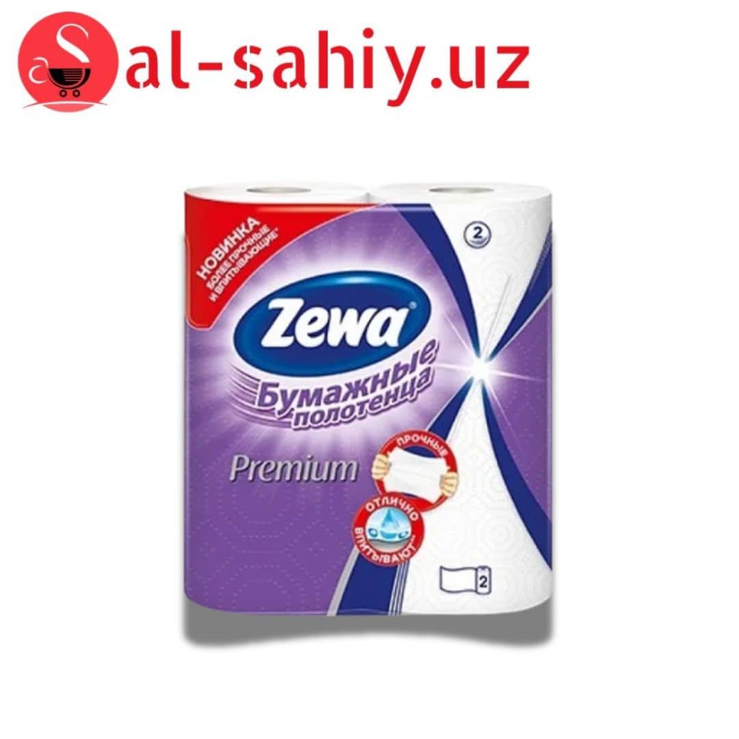 Бум.Полотенца ZEWA Premium Белые 100шт 2сл 2 рул 1