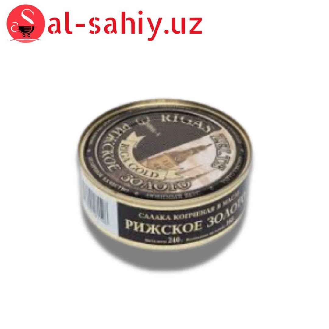 Салака Коченая в масле 240гр RIGA GOLD 1