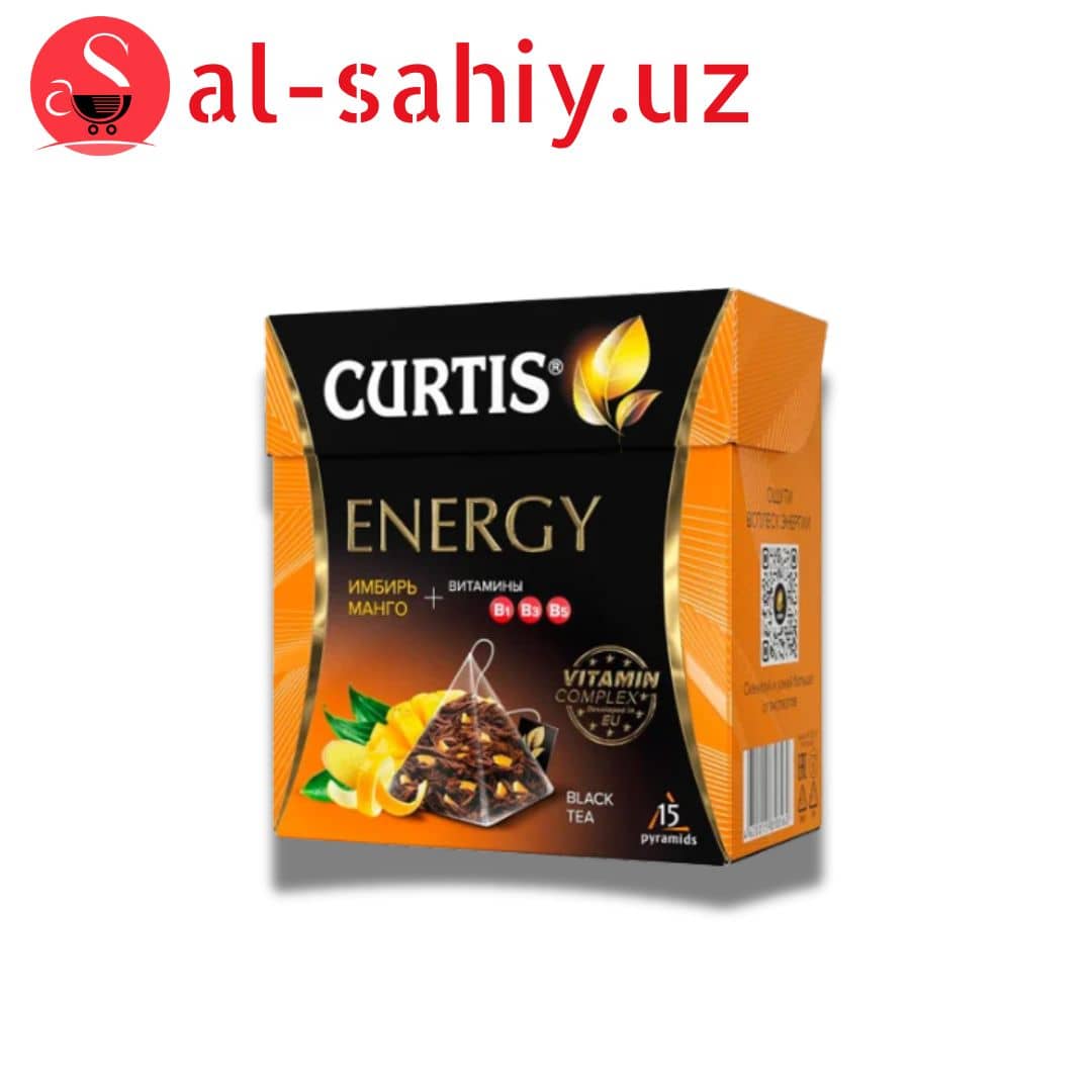 Чай чёрные пирамидки ENERGY "CURTIS"  15 штук 1